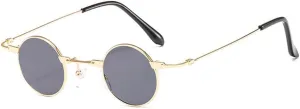 SPOAVGYZ-Vintage Men Sunglasses Women Retro Punk Style Small Round Metal Frame Colorful Lens Sun Glasses Fashion Eyewear