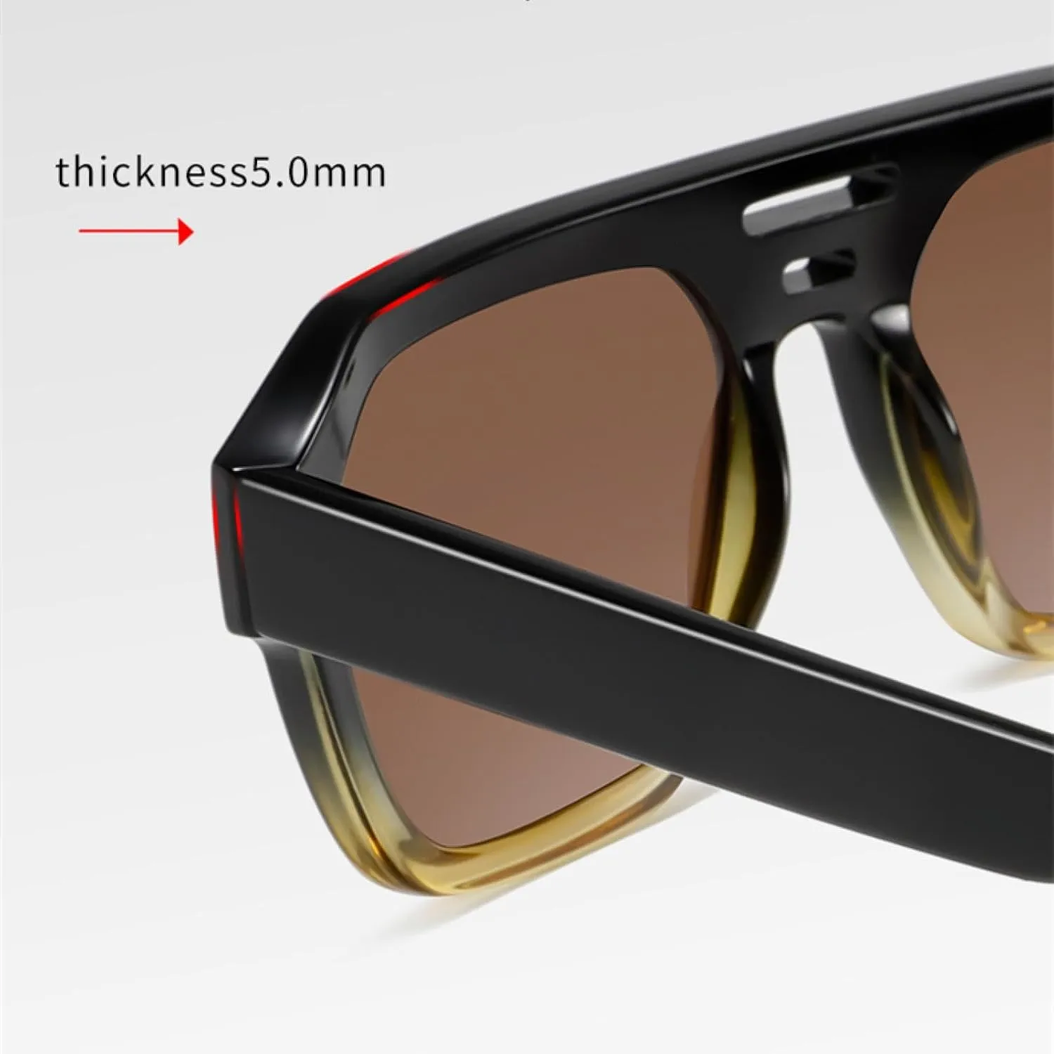 Sunglasses for Women Men Uv400 Acetate Fibre Frame Driving Fishing Shade