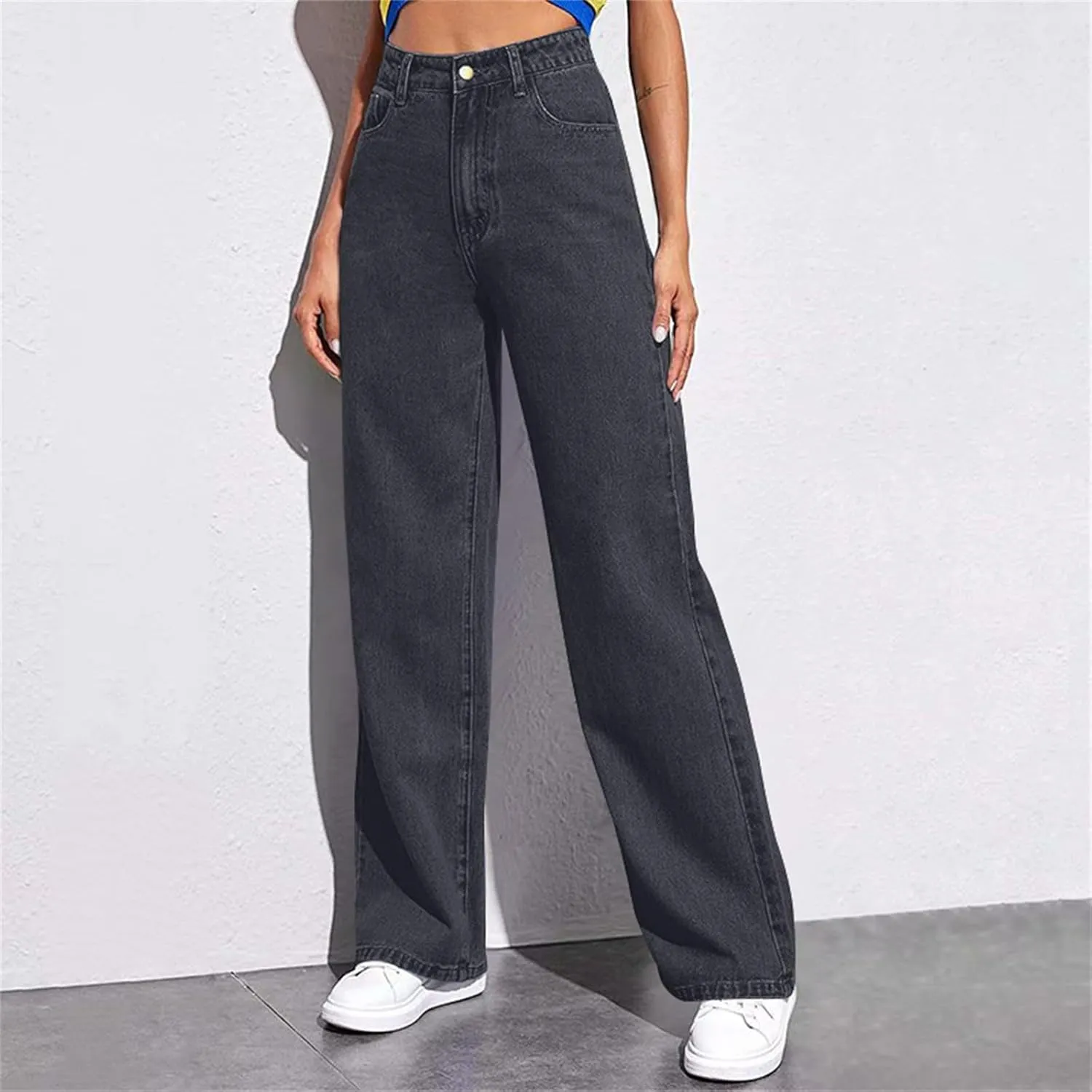 Sweatpants That Look Like Jeans, Boyfriend Jeans, Sweatpant Jeans: High Waisted with Pockets, Cute Petite Jeans