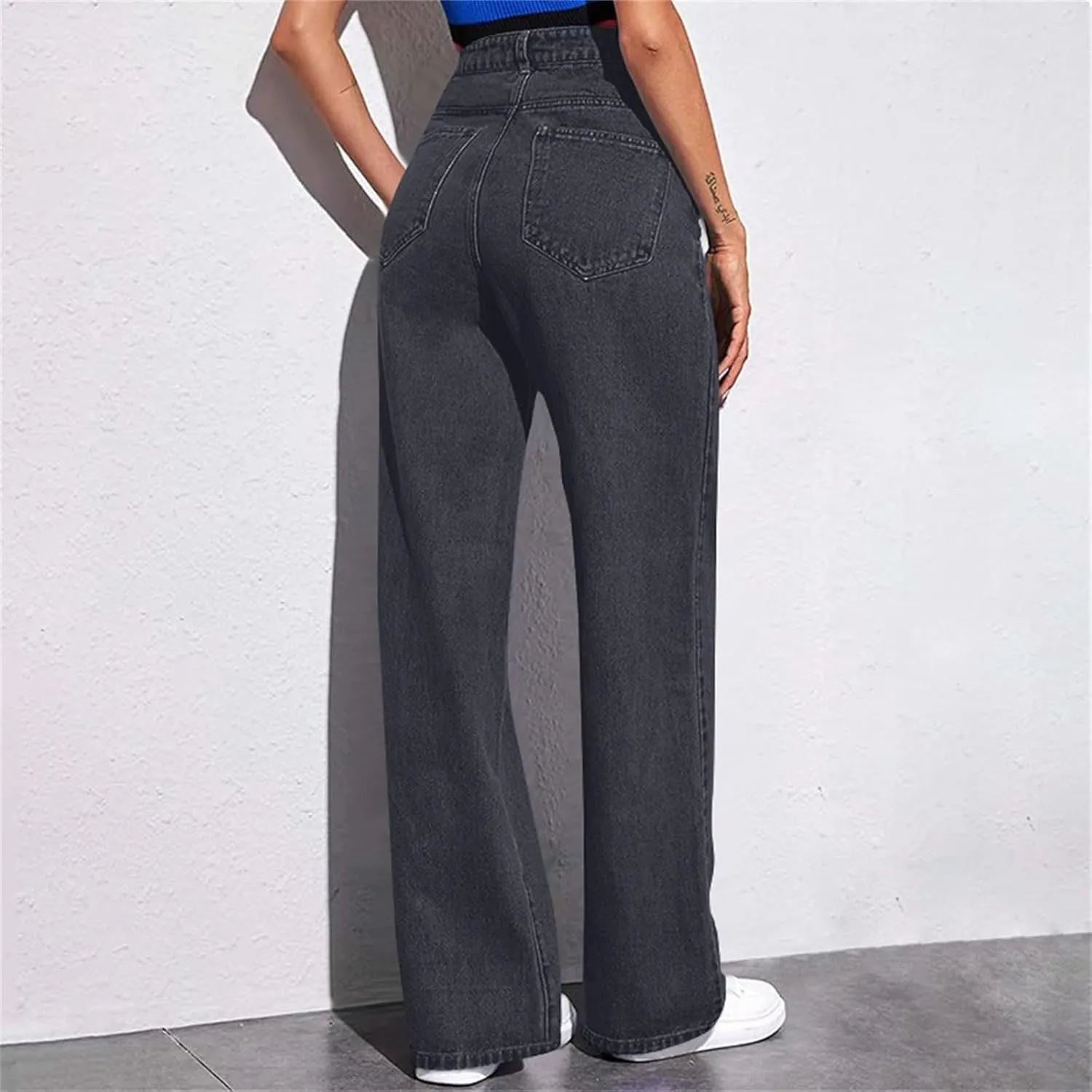 Sweatpants That Look Like Jeans, Boyfriend Jeans, Sweatpant Jeans: High Waisted with Pockets, Cute Petite Jeans