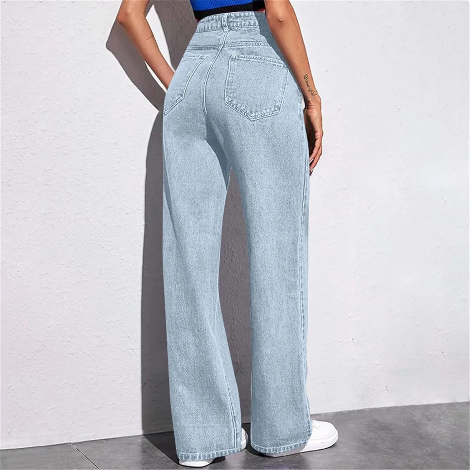 Sweatpants That Look Like Jeans, Boyfriend Jeans, Sweatpant Jeans: High Waisted with Pockets, Cute Petite Jeans
