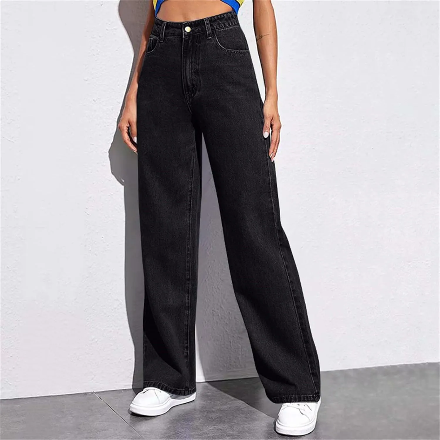 Sweatpants That Look Like Jeans, Boyfriend Jeans, Sweatpant Jeans: High Waisted with Pockets, Cute Petite Jeans