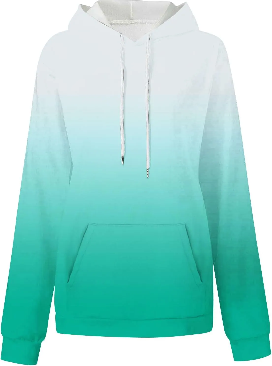 Sweatshirts for Women Trendy Gradient Hoodies Casual Drawstring Hoodie Teen Girl Oversized Sweatshirts with Pockets
