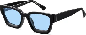 Thick Square Sunglasses for Men Women Retro Chunky Rectangle Sun Glasses UV Protection Designer Shades Style PT2008