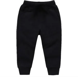 Toddler Baby Sweatpants Girls Boy's Cotton Pull On Jogger Pants Kids Solid Elastic Waist Slim Sport Pants