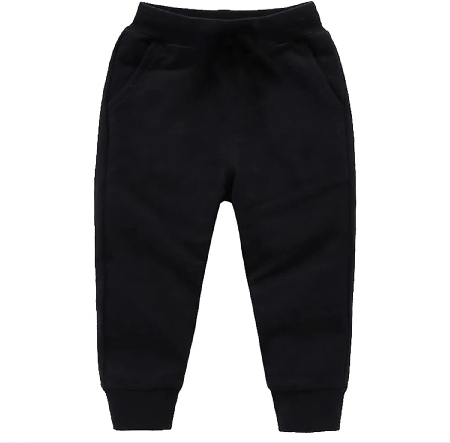Toddler Baby Sweatpants Girls Boy's Cotton Pull On Jogger Pants Kids Solid Elastic Waist Slim Sport Pants