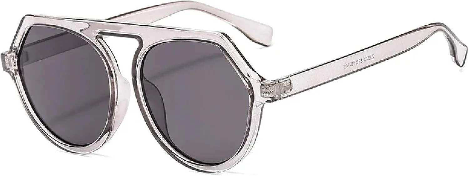 Trendy Oval Sunglasses Men Women Vintage Luxury Big Frame Eyewear Outdoors Driving Sunglasses Uv400