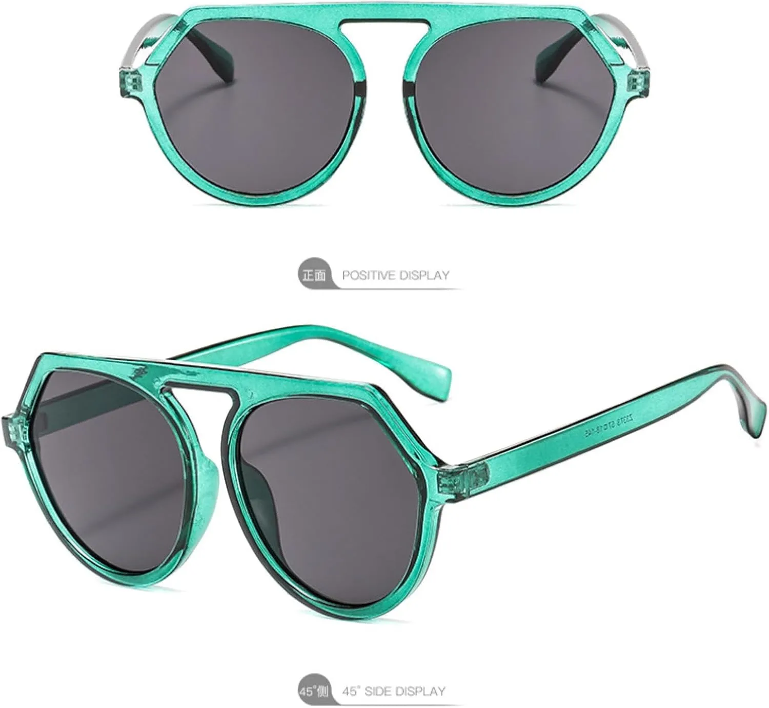 Trendy Oval Sunglasses Men Women Vintage Luxury Big Frame Eyewear Outdoors Driving Sunglasses Uv400