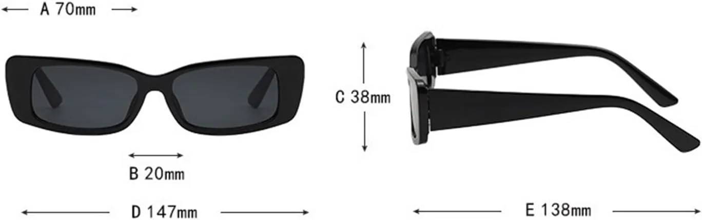 Trendy Square Frame Street Shooting Sunglasses For Men And Women Outdoor Driving Beach Vacation Party Sun Glasses