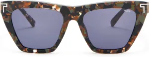 TUMI - 507 Cat Eye Sunglasses - Retro Vintage Sunglasses for Women - UV Protection - Gradient Lens - Sunglass Case - 55mm - Camo