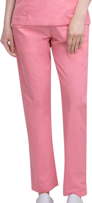 Uillui Long Pants for Women Relax Fit Straight Leg Trousers Drawstring Waist Lounge Pants Lightweight Solid Color Work Pants