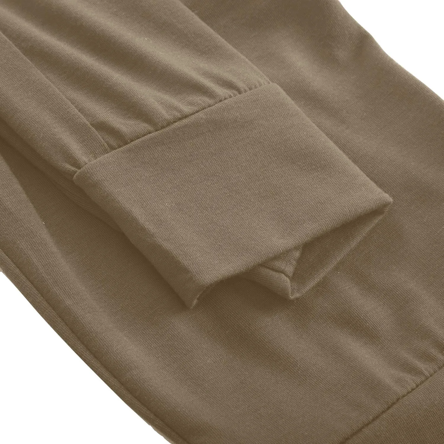 Uillui Womens Relax Fit Cargp Pants Palazzo Wide Leg Trousers Stretch Workout Yoga Pant Elastic Waist Straight Leg Sweatpant