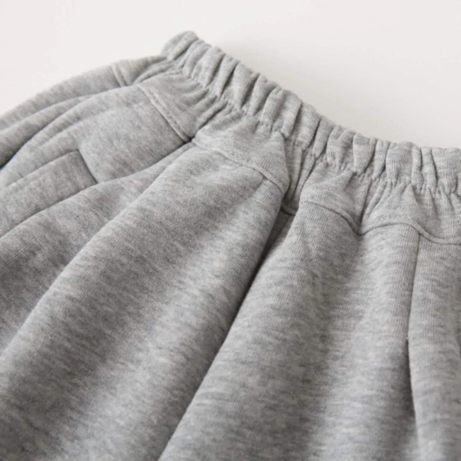 Unisex Baby Fleece Sweatpants Cotton Elastic Waist Fall Winter Toddler Boys Girls Jogger Pants Solid Color