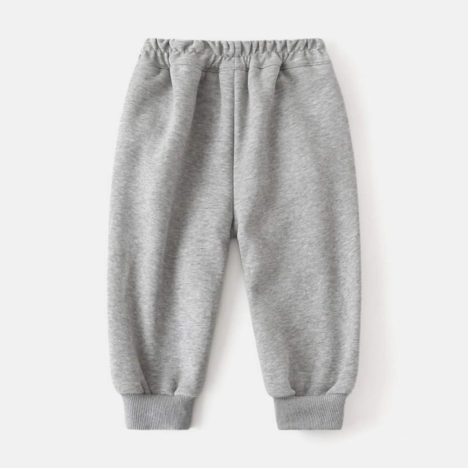 Unisex Baby Fleece Sweatpants Cotton Elastic Waist Fall Winter Toddler Boys Girls Jogger Pants Solid Color