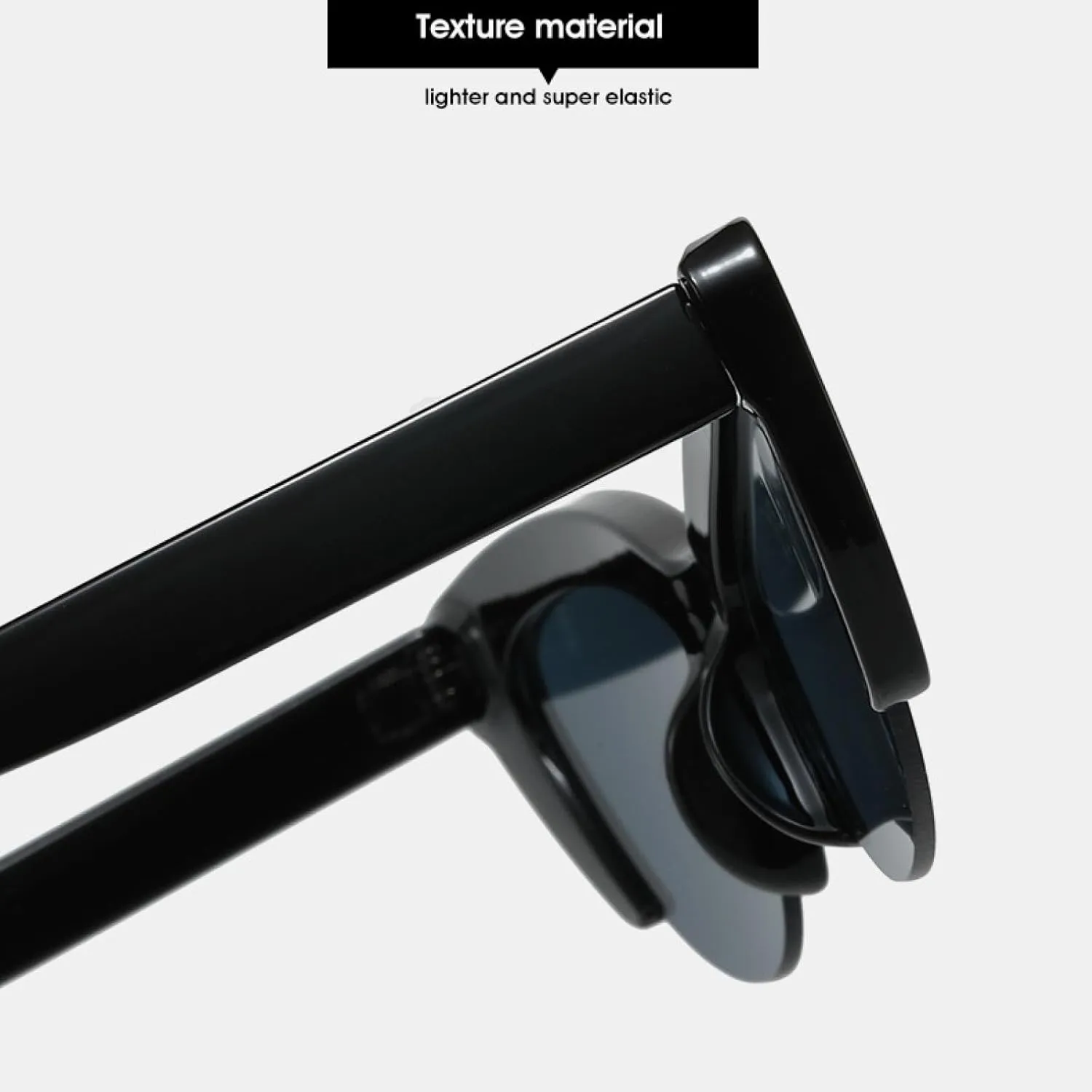 Vintage Cat Eye Half Frame Sunglasses Woman Retro Sun Glasses Female Fashion Mirror Outdoor Shades