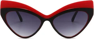 Vintage Cat Eye Sunglasses Women Fashion Gradient Sun Glasses Eyewear Trendy Female Double Color Shades UV400