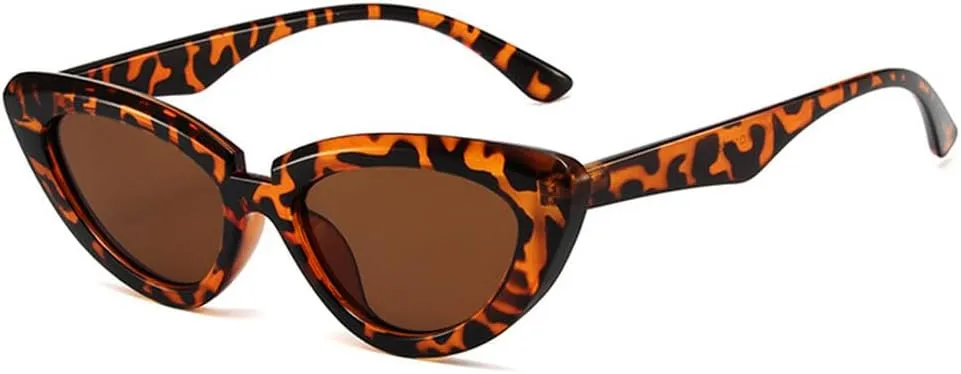 Vintage Cat Eye Sunglasses Women Fashion Olive Green Eyewear Men Trending Gradient Sun Glasses