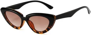 Vintage Cat Eye Sunglasses Women Fashion Olive Green Eyewear Men Trending Gradient Sun Glasses
