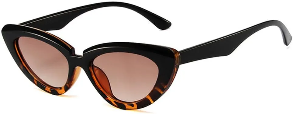 Vintage Cat Eye Sunglasses Women Fashion Olive Green Eyewear Men Trending Gradient Sun Glasses