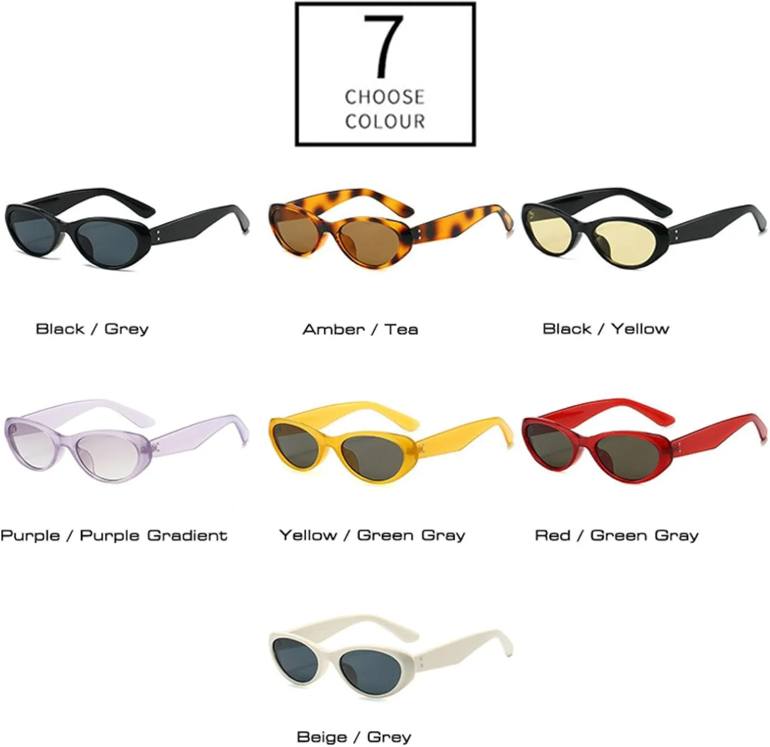Vintage Cat Eye Women Sunglasses Fashion Rivets Men Red Yellow Shades Uv400 Trending Sun Glasses