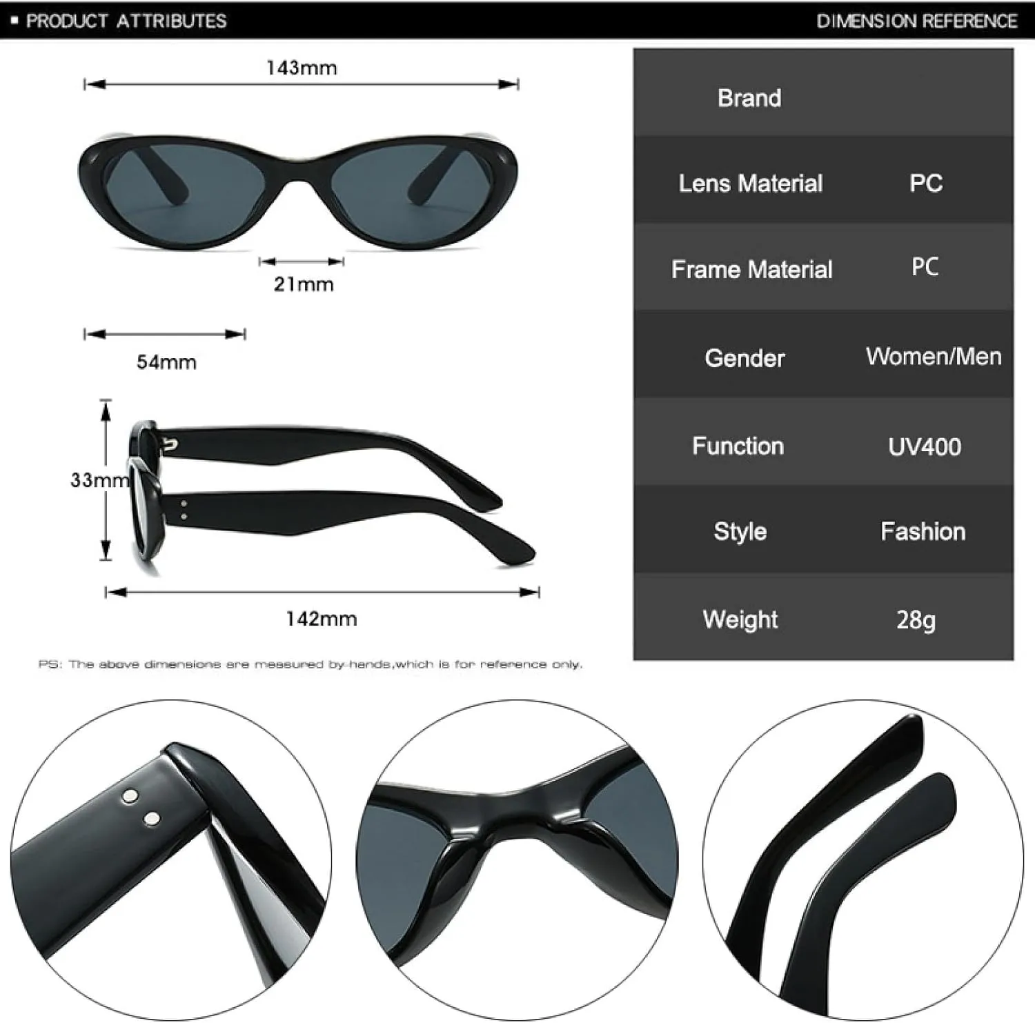 Vintage Cat Eye Women Sunglasses Fashion Rivets Men Red Yellow Shades Uv400 Trending Sun Glasses