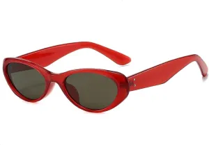Vintage Cat Eye Women Sunglasses Fashion Rivets Men Red Yellow Shades Uv400 Trending Sun Glasses