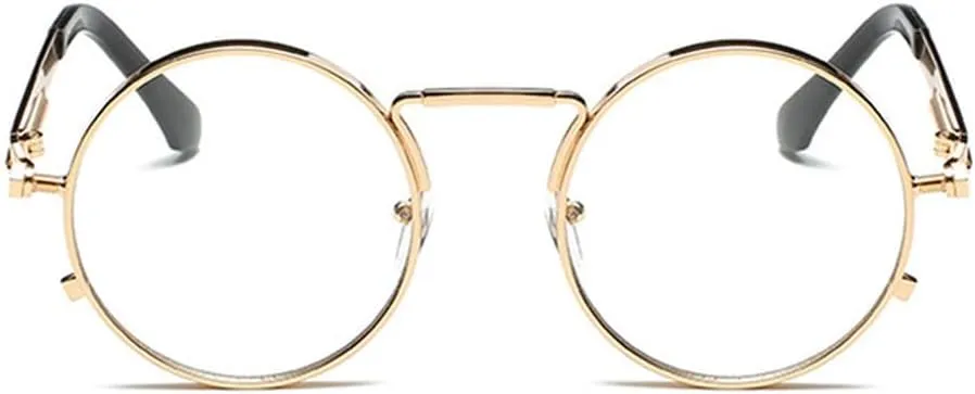 Vintage Men Sunglasses For Women Punk Style Metal Frame Round Sun Glasses Men Eyewear UV400