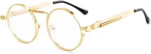 Vintage Punk Style Sunglasses Men Retro Round Metal Frame Women Sun Glasses Fashion Eyewear Gafas sol mujer UV400