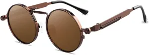 Vintage Punk Style Sunglasses Men Retro Round Metal Frame Women Sun Glasses Fashion Eyewear Gafas sol mujer UV400