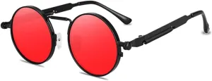 Vintage Punk Style Sunglasses Men Retro Round Metal Frame Women Sun Glasses Fashion Eyewear Gafas sol mujer UV400