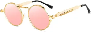 Vintage Punk Style Sunglasses Men Retro Round Metal Frame Women Sun Glasses Fashion Eyewear Gafas sol mujer UV400