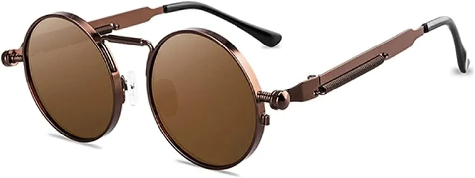 Vintage Punk Style Sunglasses Men Retro Round Metal Frame Women Sun Glasses Fashion Eyewear Gafas sol mujer UV400