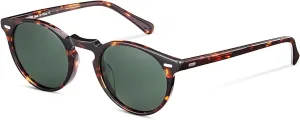 Vintage Round Polarized Sunglasses for Women and Men, 100% UV Protection