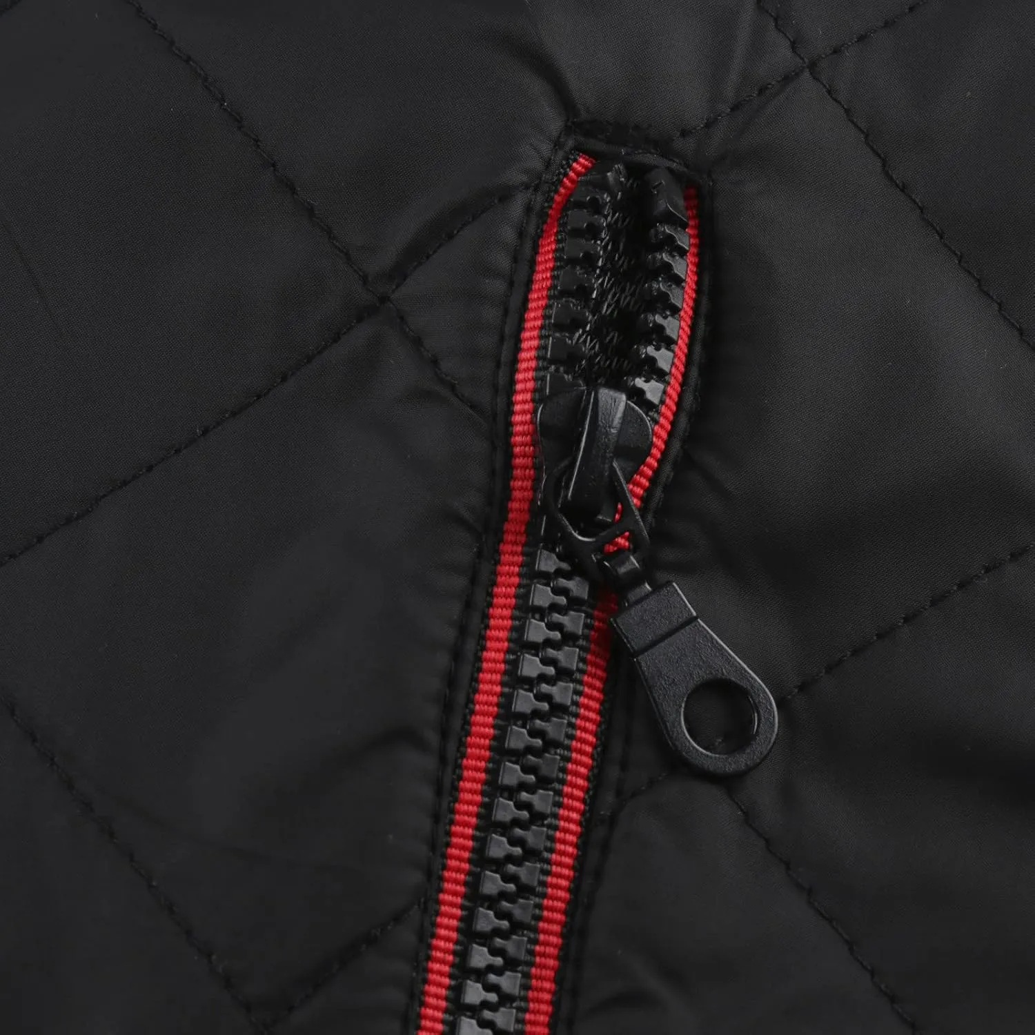 Warm Hoodies For Men Zip Up Hoodies Slim Fit Color Block Quilted Sweatshirts Jacket With Zipper Pockets
