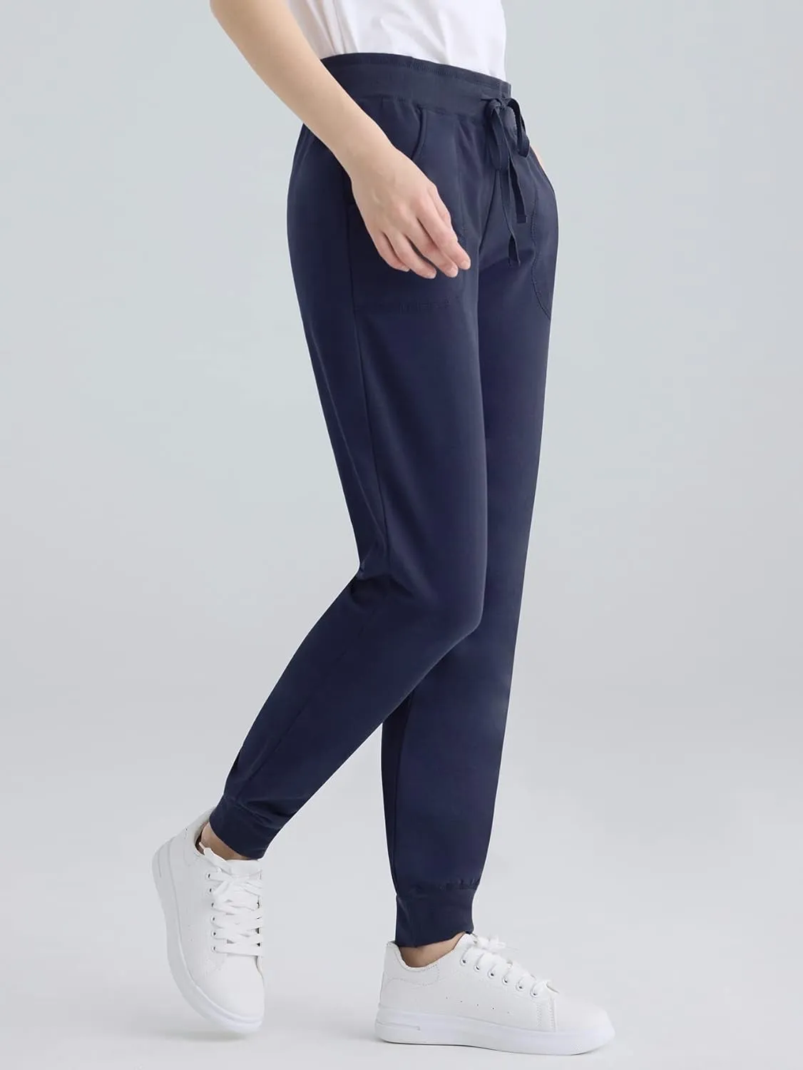 Weintee Women's Cotton Jersey Pocket Joggers