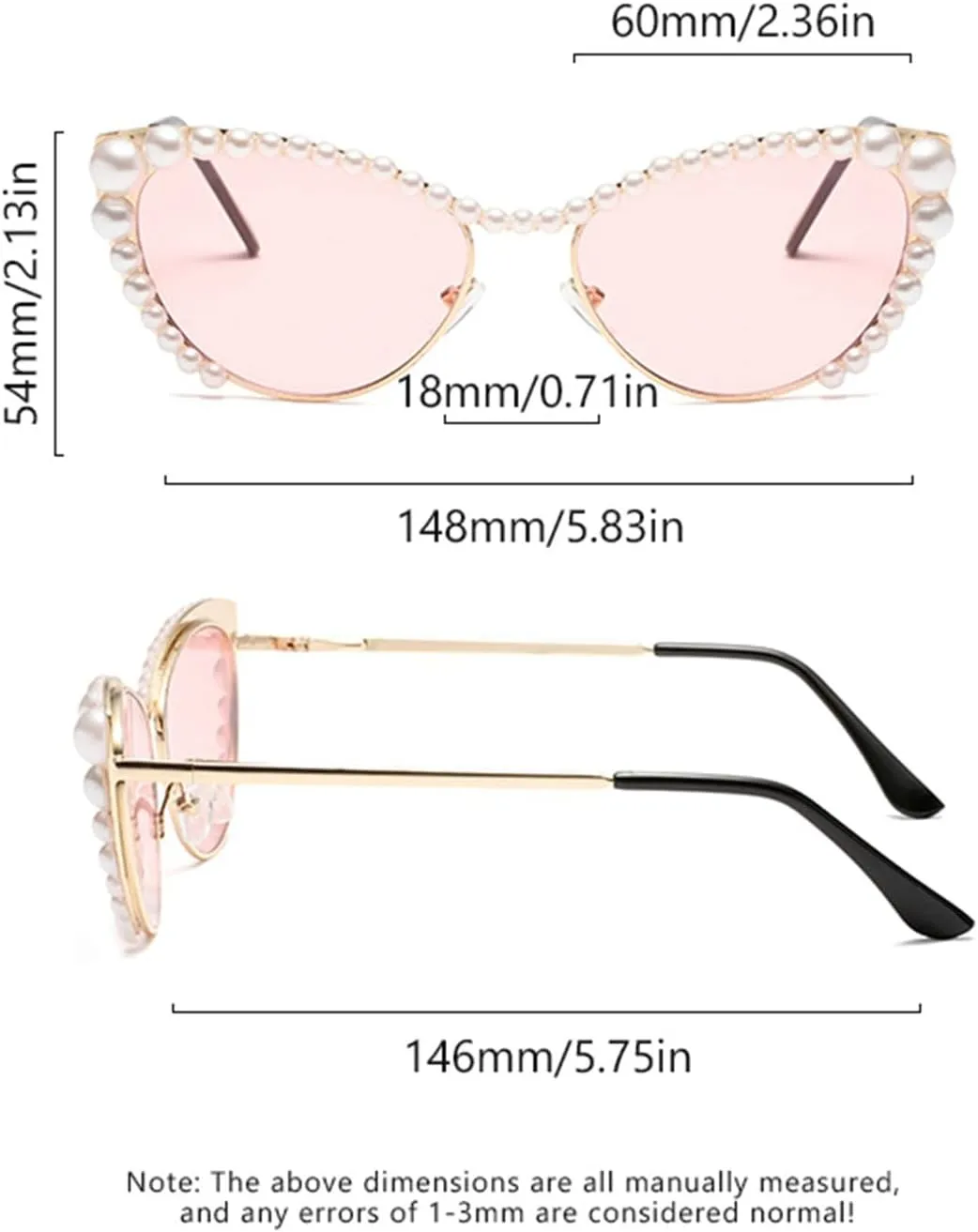 willochra Pearls Crystal Shiny Cat Eye Sunglasses For Women Vintage Fashion Luxury Rhinestone Sun Glasses Female Shades F25