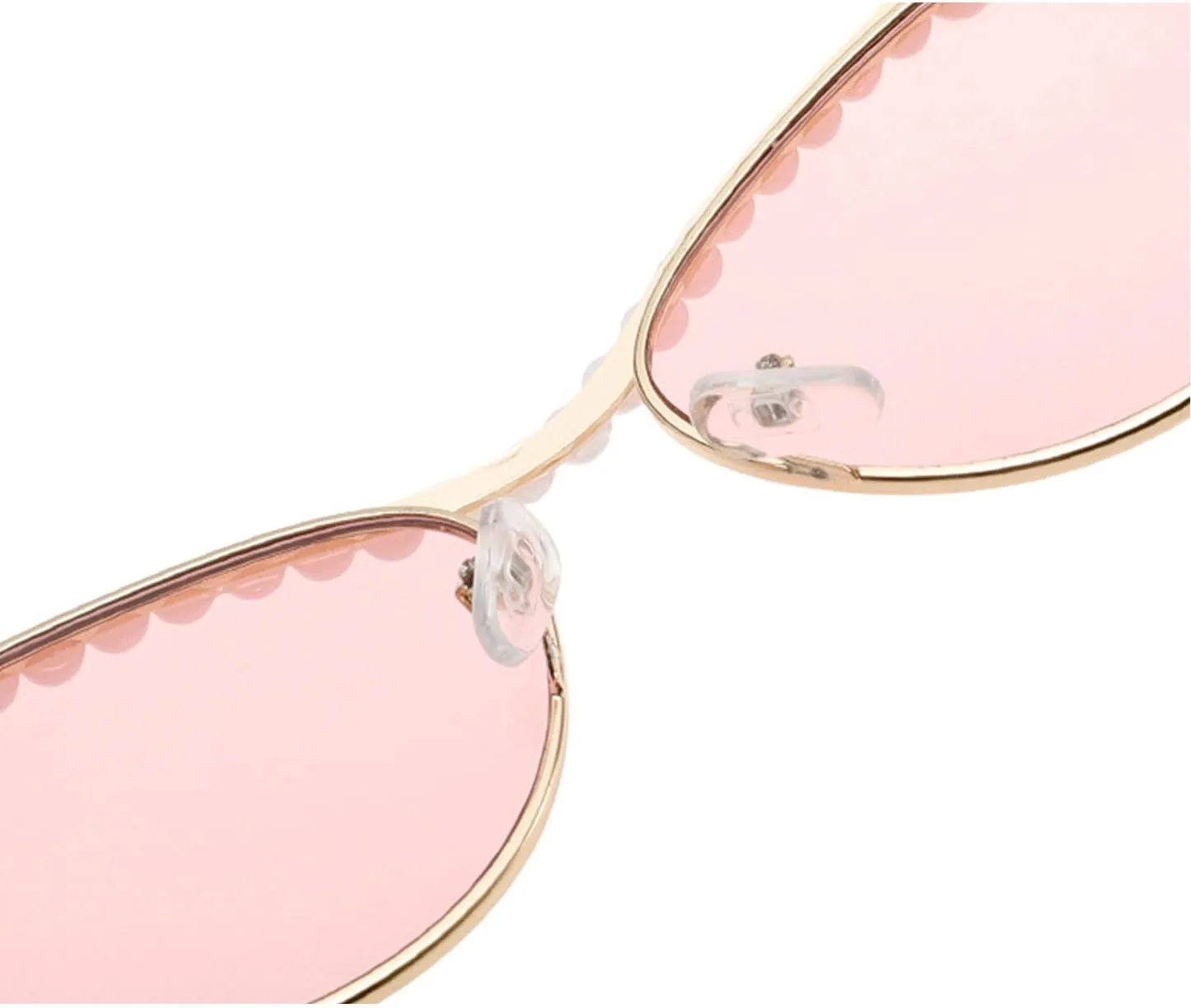 willochra Pearls Crystal Shiny Cat Eye Sunglasses For Women Vintage Fashion Luxury Rhinestone Sun Glasses Female Shades F25