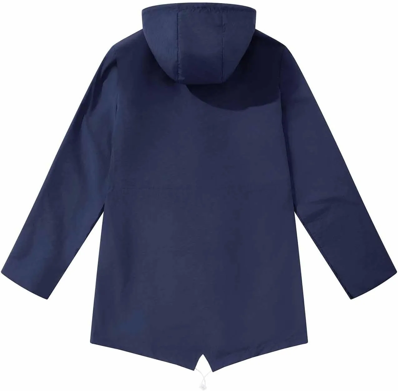 Women Casual Ligtweight Military Jackets Anorak Utility Drawstring Waist Hoodie Zip Up Fall Rain Jackets with Pockets