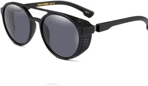 Women Retro Steam Punk Style Round Metal Frame Colorful Mirror Lens Sun Glasses Eyewear Vintage Men Sunglasses