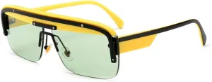 Women Retro Steam Punk Style Round Metal Frame Colorful Mirror Lens Sun Glasses Eyewear Vintage Men Sunglasses