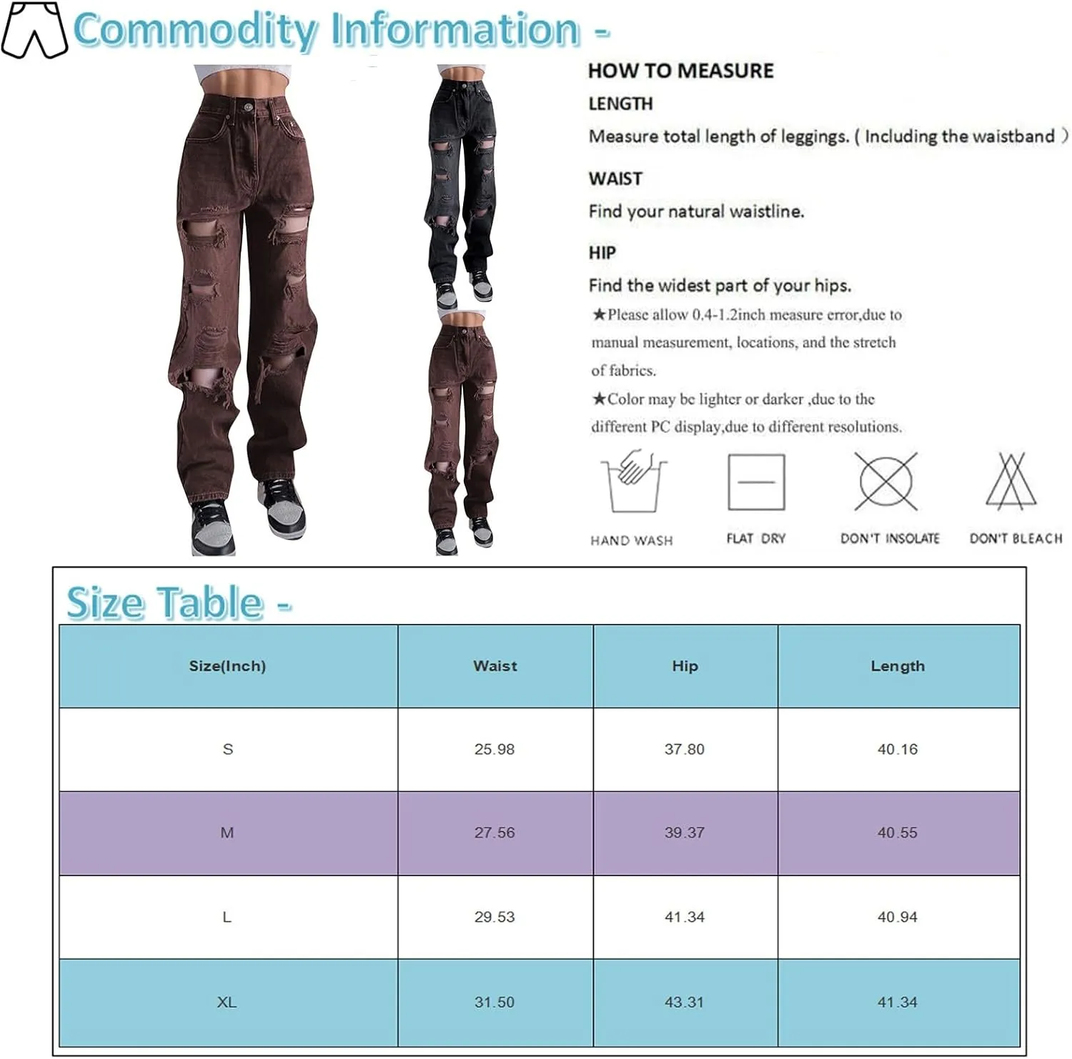 Women's Jeans Jeans High Waist Straight Wide Leg Baggy Trousers Vintage Denim Pants Streetwear Jeans, S-XL