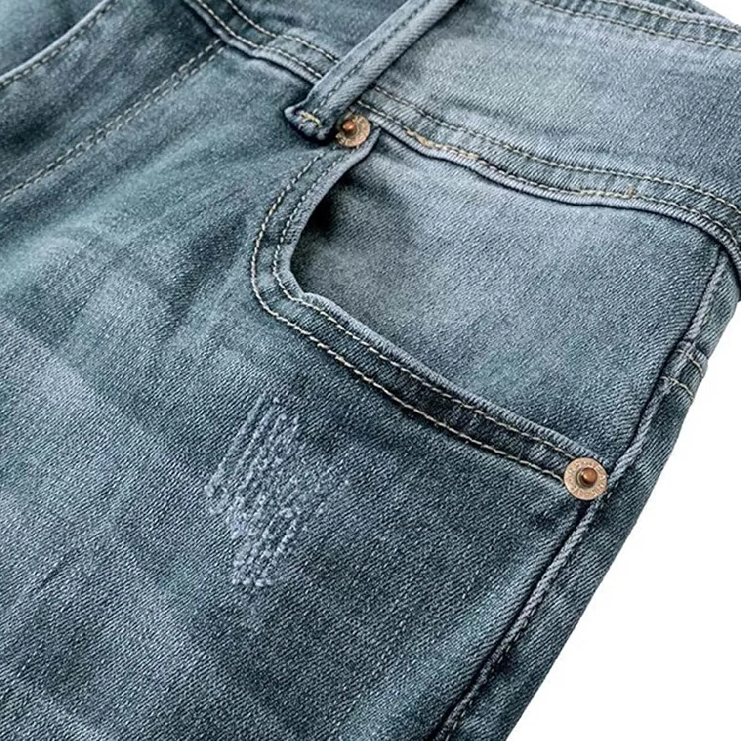 Women's Jeans Straight Leg Jeans Ripped Hem Low Waisted Jeans Wide Jeans High Jeans, XS-5XL
