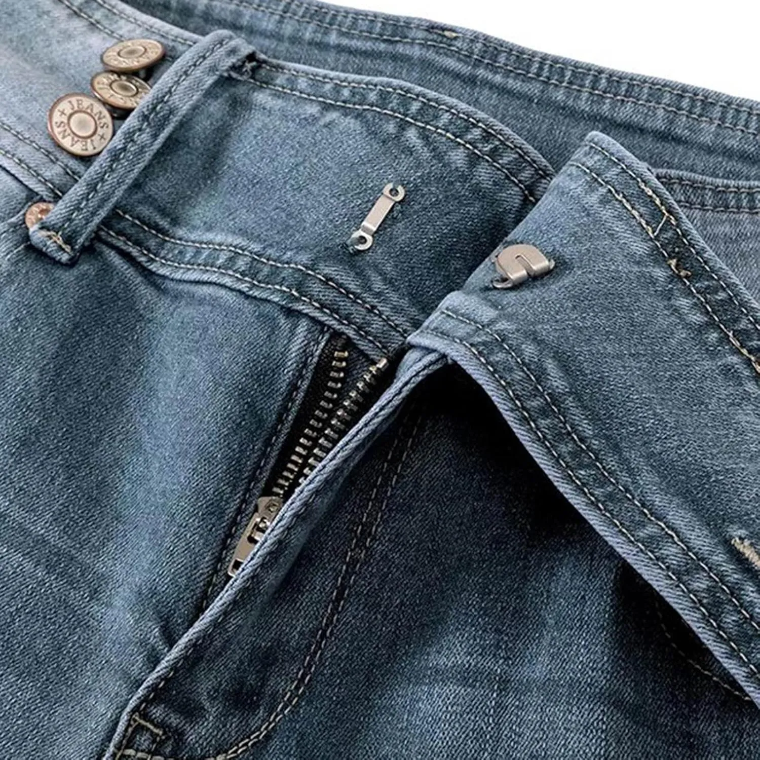 Women's Jeans Straight Leg Jeans Ripped Hem Low Waisted Jeans Wide Jeans High Jeans, XS-5XL