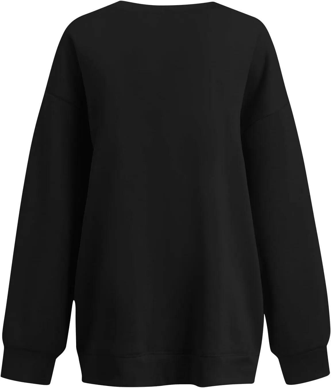 Womens Oversized Fleece Crew Neck Sweatshirts Long Sleeve Casual Pullover Plus Size Fall Sweatshirts