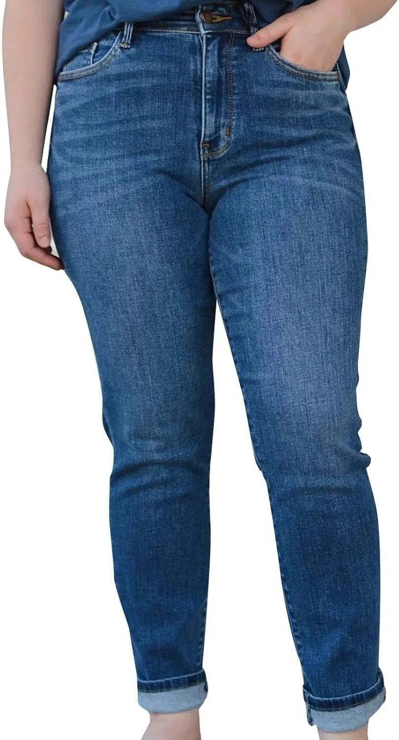 Womens Rise Stretch Boot Cut Jeans Fitting High Waisted Jeans Jeans Womans Woman's Jeans Jean