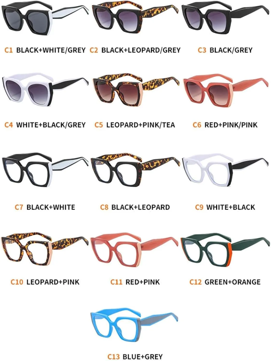 Women's Sunglasses Fashion Cat Eye Ladies Vintage Eyewear Uv400