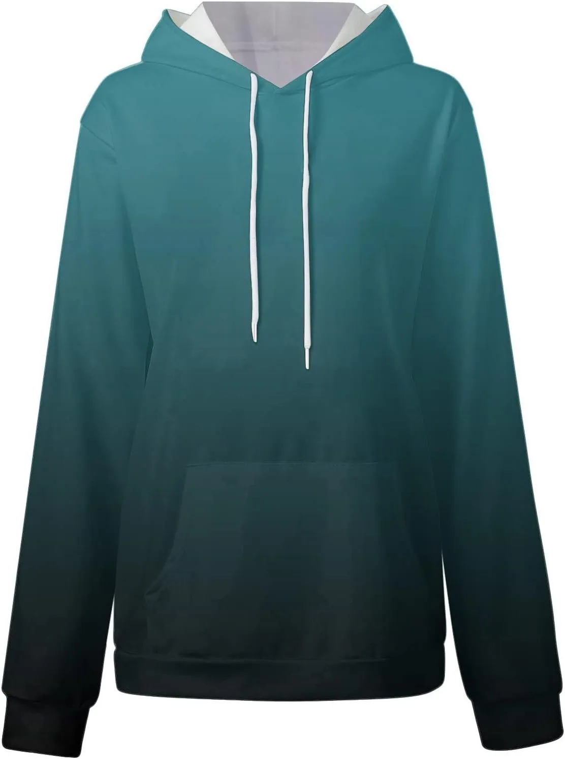 Womens Sweatshirts Fall 2023, Women's Fashion Loose Casual Daily Long Sleeve Gradient Patchwork Sweatshirts