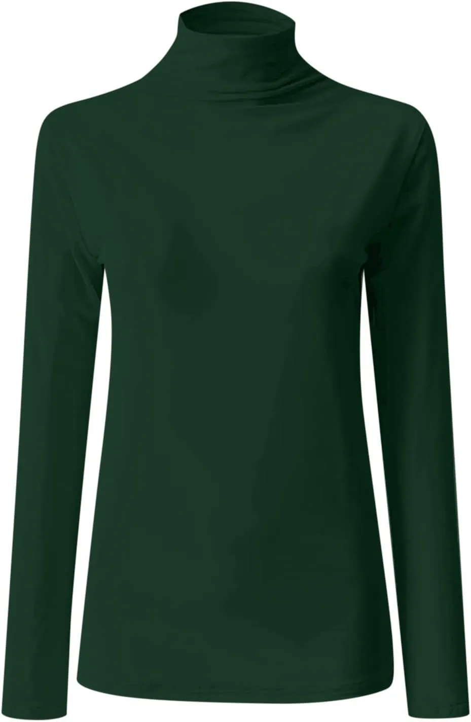 Womens Sweatshirts High Neck Slim Fit Pullover Tops Fleece Pullover Women Trendy Fall Solid Color Shirts Blouses