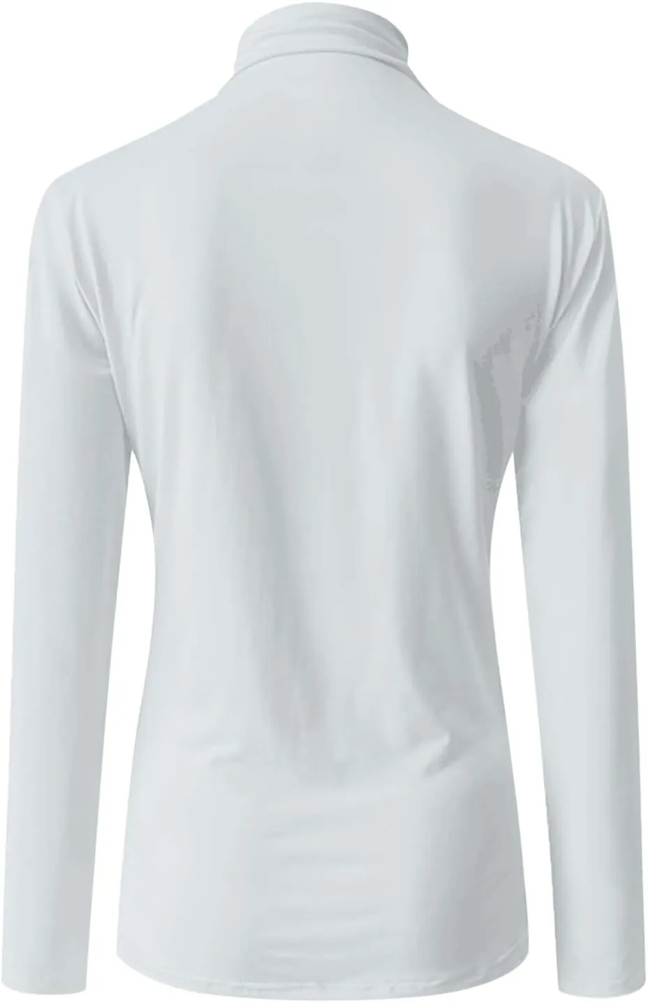 Womens Sweatshirts High Neck Slim Fit Pullover Tops Fleece Pullover Women Trendy Fall Solid Color Shirts Blouses