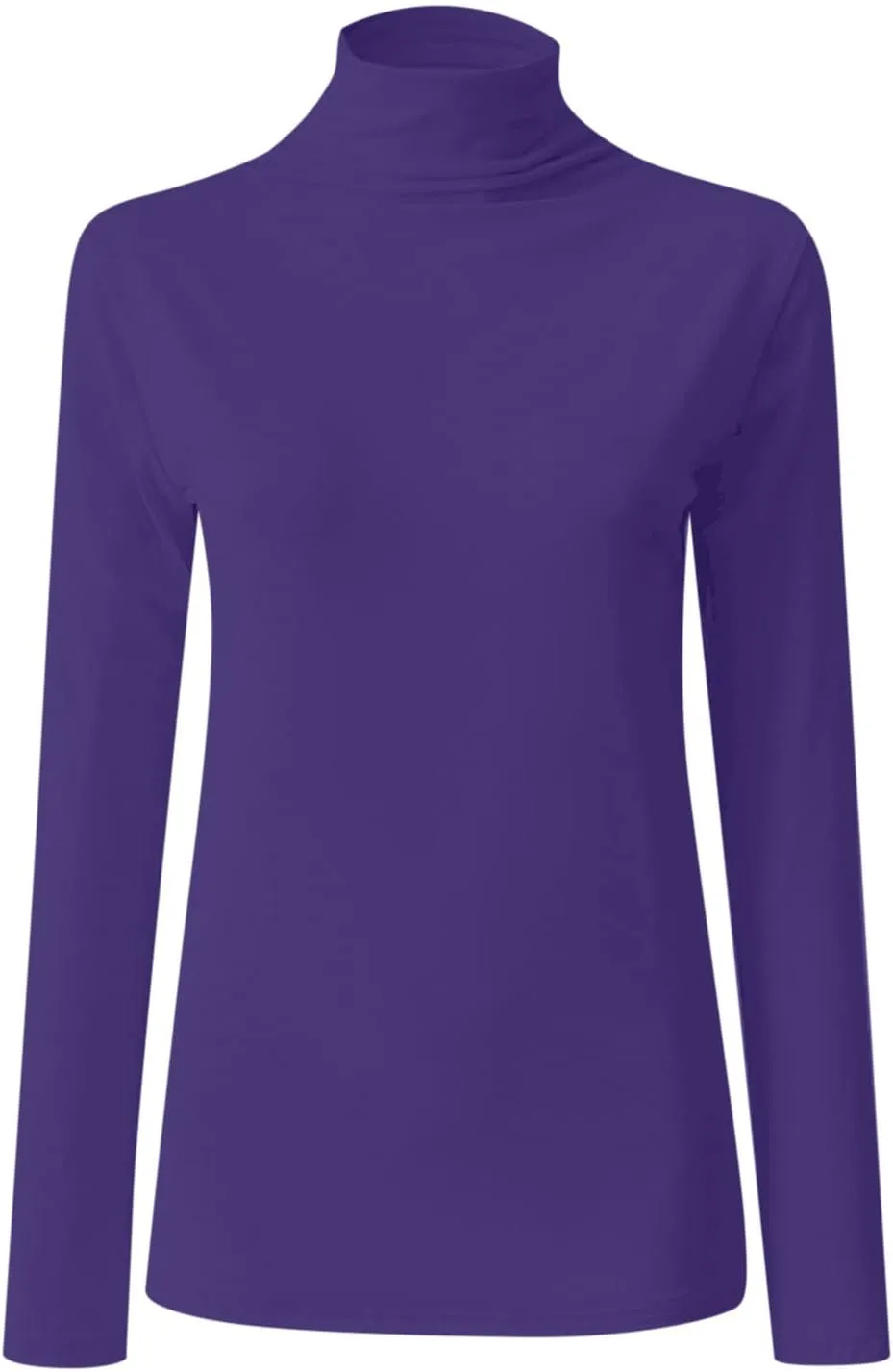 Womens Sweatshirts High Neck Slim Fit Pullover Tops Fleece Pullover Women Trendy Fall Solid Color Shirts Blouses